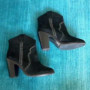 Joie black suede booties, 39